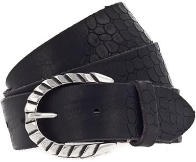 b.belt Riem Sofia Ledergürtel W95 Black Zwart