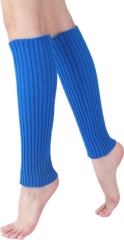 Nivard Beenwarmers - Dames - Overknee - Ballet - Wol - Kniekousen - Leg Warmers - Warm - Party - Levendig Blauw
