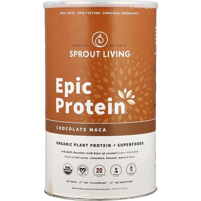 Epic Protein®, Biologisch Plantaardig Eiwit + Superfoods, Chocolade Maca, 912G (2lb)