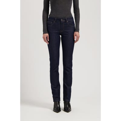 Mud Jeans Logan Mid Slim Rinse Size: W25L34 | Slim Outlet | Dames | Blauw