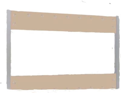 Transparant PVC zeildoek Vortex - Waterdicht - Dekzeil - Veranda - Overkapping - Wind - Khaki - 240x210cm