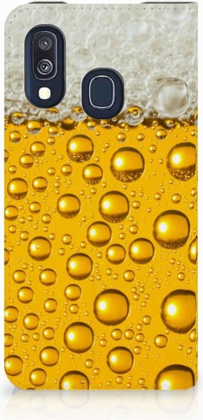 Samsung Galaxy A40 Flip Style Cover Bier