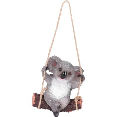 Hars Schommelende Koala Dier Model Beeldje Standbeeld Beeld Hangend Ornament Buiten Tuin Decoratie gray