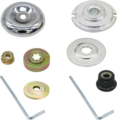 2 Soort grasmaaierblad Adapterkit - bevestigingsset voor opzetstukken - adapterset - bosmaaier opzetstuk bevestigen - onkruidverwijderaar - tuingereedschap - universele onkruidborstel bevestigingsset - Bevestiging Onderhoudskit - Adapter
