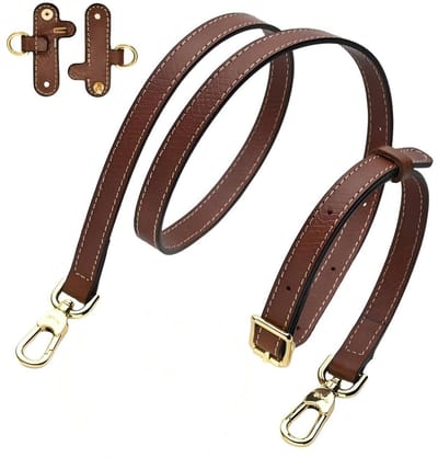 Schouderriem - Kan worden gebruikt met de crossbody-riem van de minitas - Boren niet nodig - Verstelbare lengte 94-124 cm - Bandbreedte 1,2 cm -Bruin