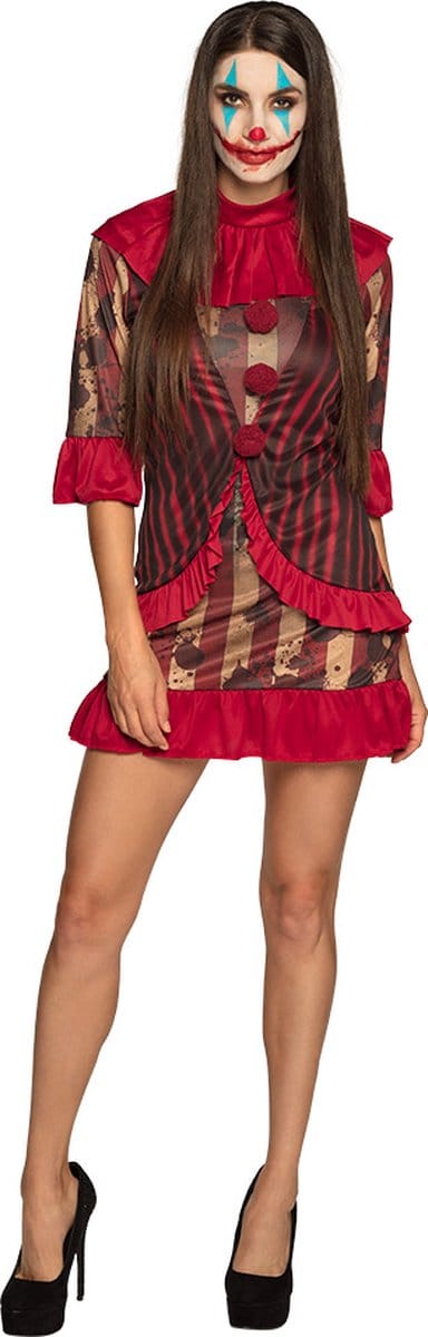 Boland - Kostuum Midnight clownette (36/38) - Volwassenen - Clown - Clown - Circus- Halloween - Horror