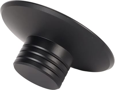 Plate Stabilizer - Record Clamp Gewicht - Vinyl Luisteren Verbeteren - Trillingen Reduceren - 76 mm Diameter - Zwart