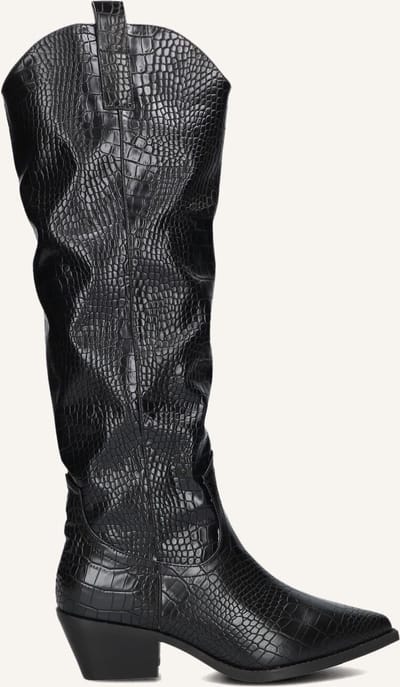 Notre-V 0601-09 Laarzen - Leatherlook - Dames - Zwart - Maat 40