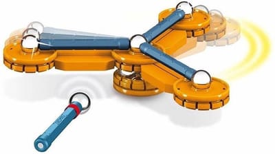Geomag Mechanics Blauw/oranje 28-delig