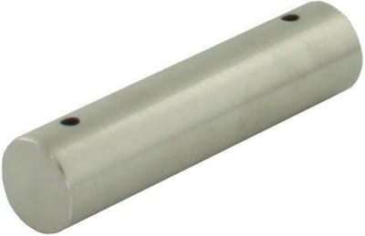 Stalen meubelpoot rvs look rond 13 bij 3,2 cm en hoogte 3,2 cm - Set van 4 stuks