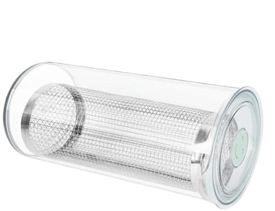 Paneerverdeler Mengcontainer - Pastasaus Dispenser - Gelijkmatig Paneren - 360° Transparant Ontwerp - 35 x 20 x 20 cm - Transparant