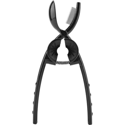 2 in 1 Multifunctionele Metalen Kastanjekraker & Walnootopener Tang black