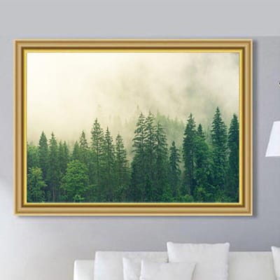 Home Decoratie Diamant Schilderij Diamant Borduren Kikker Bos Landschap Kruissteek 20X30CM white