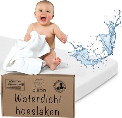 Waterdicht Hoeslaken voor Kinderwagens en Wiegen - 2-in-1 Bescherming met Jersey Katoen - Geschikt voor Diverse Modellen - Wit