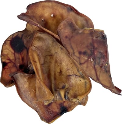 Petsnack Zeugenoren XL - Kauwsnack Honden - Gedroogde Varkensoren, 50 Stuks