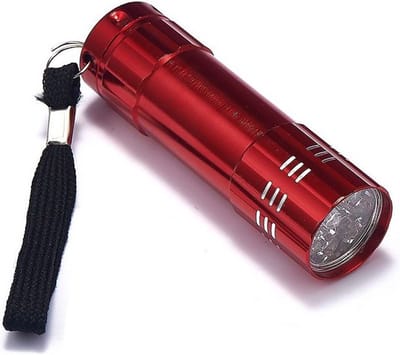 Scoby - UV Zaklamp - UV Lampje - Inspectielamp - Mini Zaklamp - UV Licht - Blacklight Torch - Compact Design - Rood