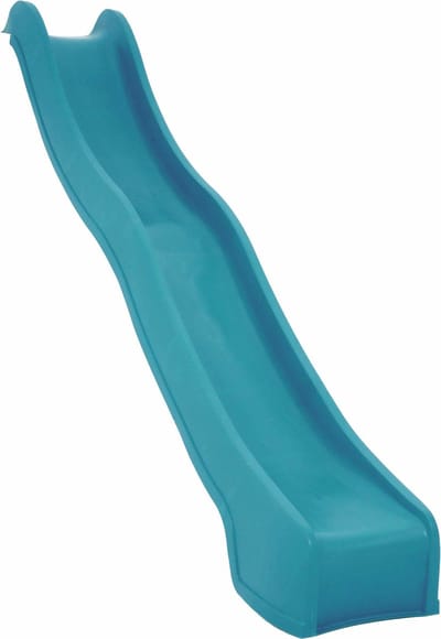 Losse Glijbaan 3 meter Turquoise Blauw (voor platformhoogte 150 cm) | Aanbouwglijbaan voor Buiten in de Tuin | Voor o.a. Speeltoestel of Speelhuisje | Plastic / Kunststof / HDPE