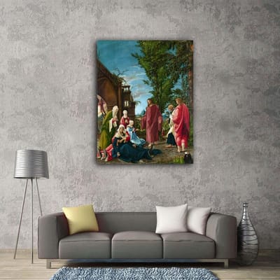 Le Christ faisant ses adieux à sa mère Broderie Diamant Point de Croix Ensembles Diamants Ronds Peinture 20X30