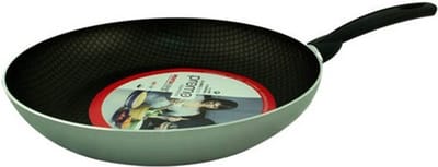 CM Koekenpan/hapjespan - Alle warmtebronnen geschikt - anti-aanbaklaag - zilver - dia 30 cm