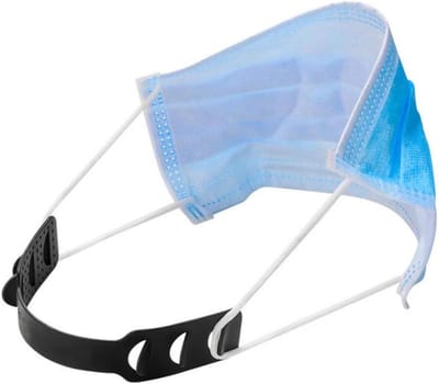 Masker Oor Grips - Gezichtsmasker Extender - Comfortabel Dragen - Verstelbaar Ontwerp - 14.5 cm - Zwart