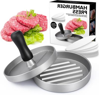 200-delige Hamburgerpers Set - Aluminium Hamburgerpers voor BBQ, Hamburger en Meer