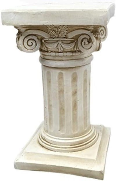 Romeinse zuil - Klassiek beeld - Decoratief gebruik - Veelzijdig ontwerp - 10 x 10 x 10 mm - Nature
