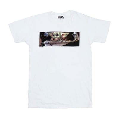 Star Wars Unisex volwassen Grogu Frame T-shirt (Wit)