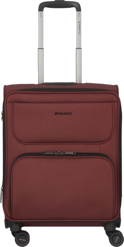 STRATIC Bendigo Light - zachte koffer - handbagage - 55x40x22 cm - 2,3 kg - 48 L - Redwine