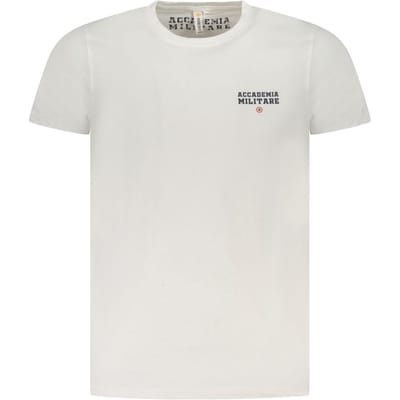 Accademia Militare Witte Katoenen Heren T-Shirt