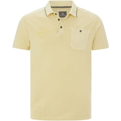 Jan Vanderstorm herren Poloshirt - 56/58 - lichtgeel - Plus Size
