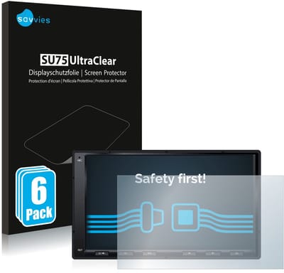Savvies - Screenprotector voor Atoto A6 PF 7 Zoll - Folie Beschermfolie transparant 6 Stuks