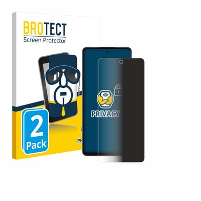 BROTECT - privacy screenprotector voor Oppo A5x 4G - Folie Beschermfolie Blauwlichtfilter 2 Stuks