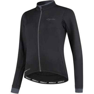 Rogelli Essential Fietsshirt - Lange Mouwen - Dames - Zwart - Maat S
