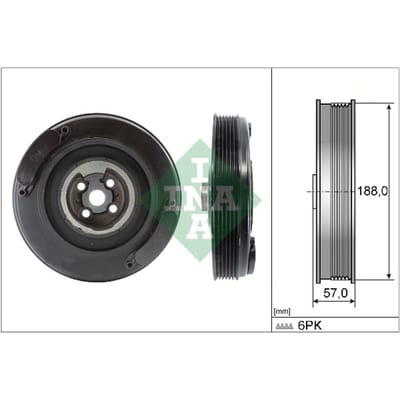 Schaeffler Ina Riemschijf, krukas INA 544 0002 10