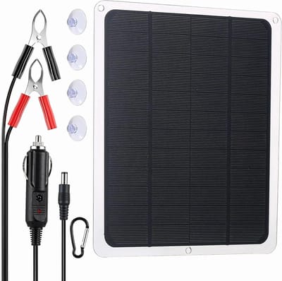 Zonnelader - Druppellader - Apparaten Opladen - Monokristallijn Paneel - 20 Watt - Zwart