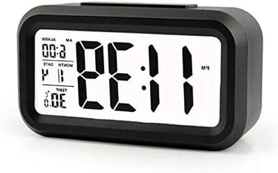 Digitale Wekker - Elektronische Klok - Wakker Worden - Groot Cijfer Display - Batterij Aangedreven - Zwart