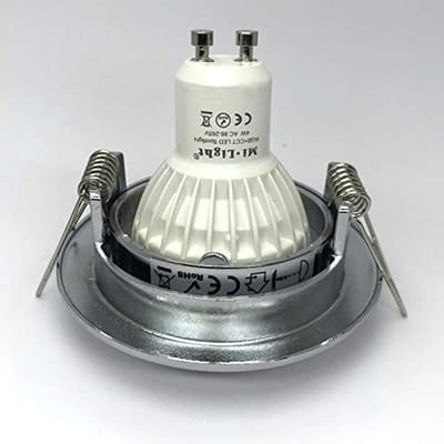 10x Inbouwspots Aluminium met GU10 Fitting - Kantelfunctie en Nikkelafwerking