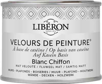 Liberon Velours De Peinture Muurverf - Mat - Blanc Chiffon - 0,125l