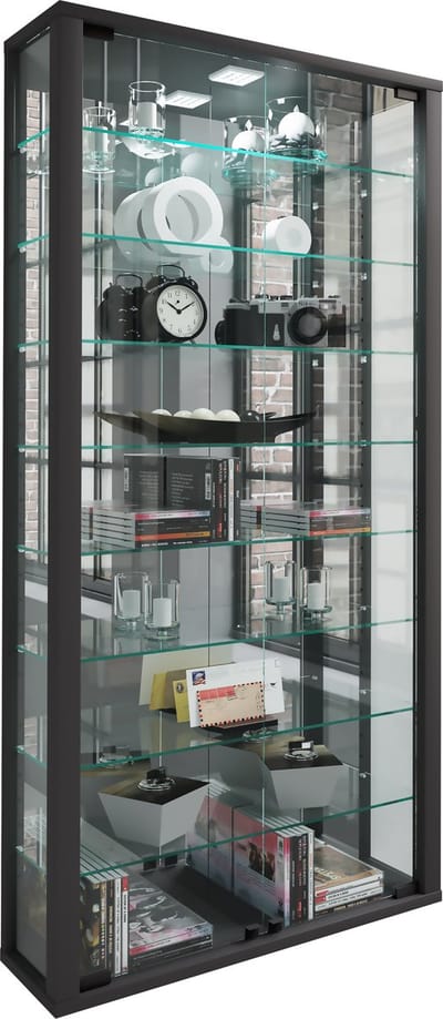 Vitrinekast Hangende vitrinekast Vitrosa Maxi spiegel van glas