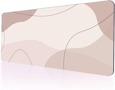 Minimalistische bureauonderlegger voor toetsenbord en muis, grote antislip gaming-muismat voor computer en laptop, 39,4 x 80 cm, perfect voor thuiswerk en gaming