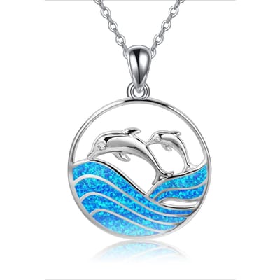 Bohemia Charm Schildpad Hanger Ketting Voor Vrouwen Inleg Kristal Blauw Imitatie Opaal Ketting Sieraden Cadeau voor Haar 50cm gray