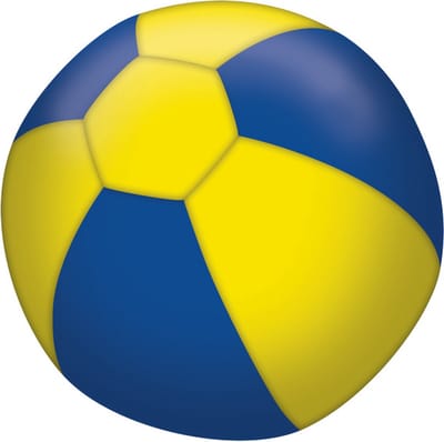 Amscan Ballonhoes Junior 27,5 Cm Textiel Blauw/geel 4-delig