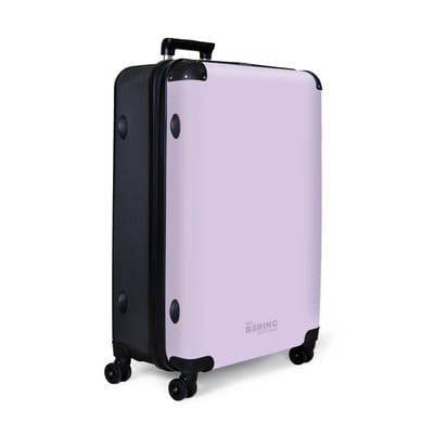 NoBoringSuitcases.com® - Koffer groot - Reiskoffer lichtgewicht - Pastel paars - Rolkoffer met 4 wielen - Grote trolley XL - 98 liter bagage