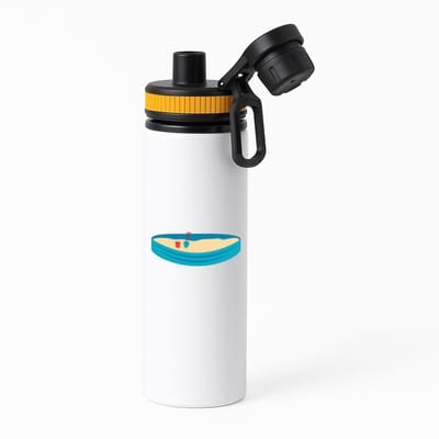 Hacebo® - Zandbak waterfles met draaidop oranje - Kind - Kinderen - Speeltuin - speelgoed - zand - water fles - 850ML