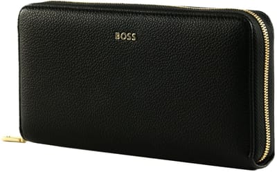 HUGO BOSS portemonnee Signature Lady Travel Wallet Black zwart