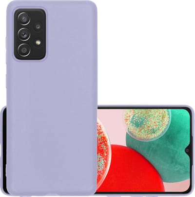 Hoesje - Geschikt voor Samsung Galaxy A23 - Sterk & Shockproof - Hoes Cover - Siliconen Case - Lila