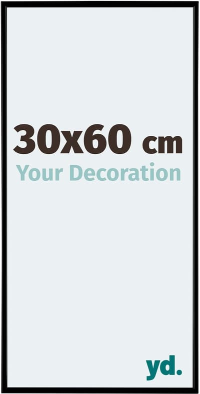 Your Decoration - Fotolijst 30x60 cm - Kunststof - Zwart Mat - Evry