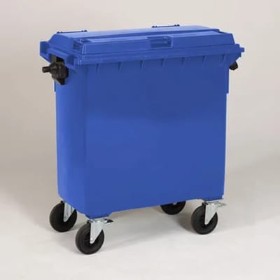 Engels Blauwe Afvalcontainer – 770 Liter, Hdpe Kunststof
