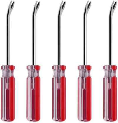 Dailygoods- Tack Puller - 5 Stuks - Koolstofstaal - Nagelverwijderaar - Meubelgereedschap - Ergonomisch Handvat - Duurzaam en Stevig - Nageltrekker