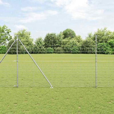 vidaXL - Gelast - Draadhek - met - Spikes - 25 - x - 1,6 - m - Gegalvaniseerd - staal - Mesh